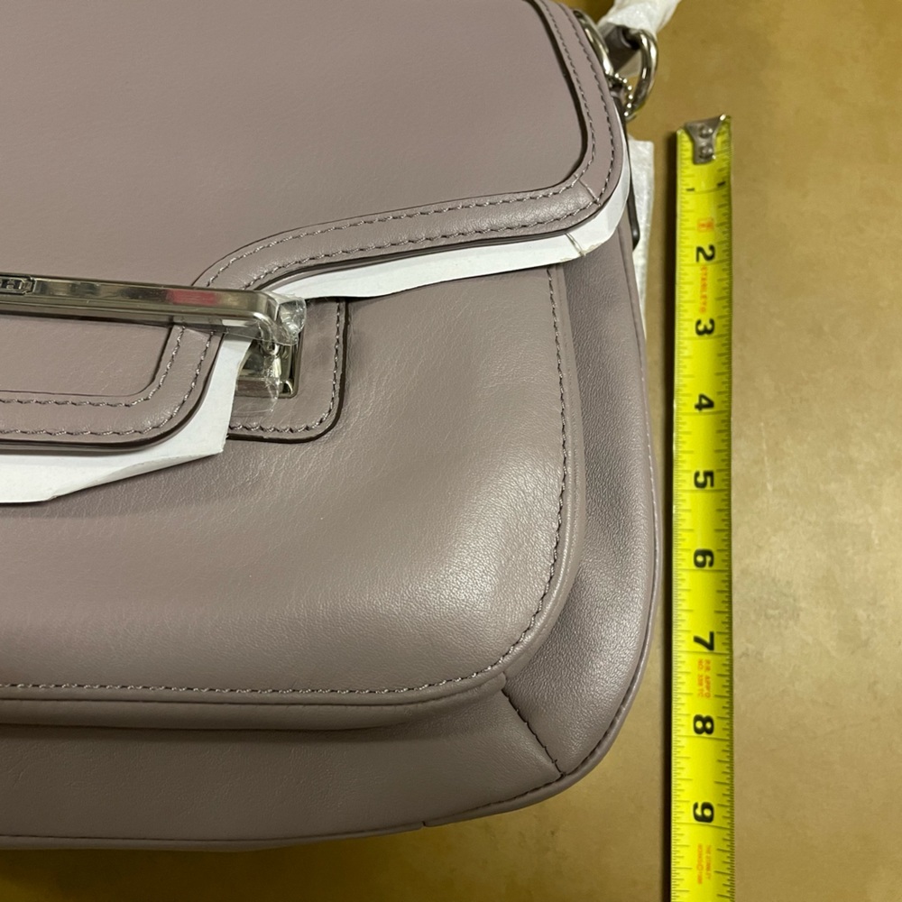 Coach Leather Shoulder Crossbody- Dove Grey with silver hardware NWT 🎉Host Pick🎉 - Picture 8 of 9